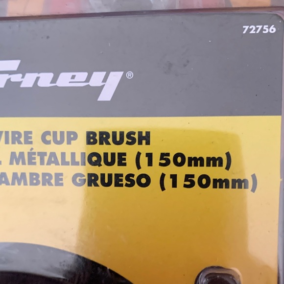 Red Coarse Wire Cup Brush - Picture 3 of 4